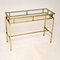 Brass and Glass Console Table, 1960s 1