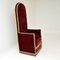 Antique Victorian Velvet Porters Armchair, Image 5