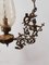 Mid-Century Brass Ceiling Lamp with Warriors 6