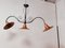 Lámpara de techo vintage de cobre, Imagen 12