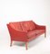 Danish Patinated Leather Sofa by Børge Mogensen for Fredericia, 1990s, Image 5