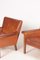 Patinated Leather Lounge Chairs by Hans J. Wegner for A.P. Stolen, 1960s, Set of 2 11