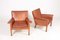 Patinated Leather Lounge Chairs by Hans J. Wegner for A.P. Stolen, 1960s, Set of 2 2