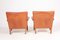 Patinated Leather Lounge Chairs by Hans J. Wegner for A.P. Stolen, 1960s, Set of 2 13