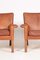 Patinated Leather Lounge Chairs by Hans J. Wegner for A.P. Stolen, 1960s, Set of 2 7