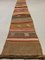 Turkish Brown and Beige Narrow Kilim Runner, Image 2