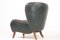 Danish Patinated Leather Lounge Chair, 1940s 6