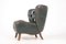 Danish Patinated Leather Lounge Chair, 1940s, Image 5