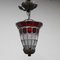 Lampada da soffitto antica Art Nouveau in vetro, Francia, Immagine 1