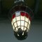 Antike französische Jugendstil Deckenlampe aus Bleiglas 2