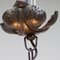 Antique French Art Nouveau Leaded Glass Ceiling Lamp 4