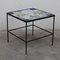 Hand-painted Ceramic & Iron Side Table, 1950s 4