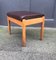 Vintage Scandinavian Beech & Leather Ottoman from Farstrup Møbler, 1970s, Image 5