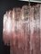 Pink Tubular Murano Glass Chandelier, 1980s 14