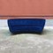 Italienisches Kommode Sofa aus Blauem Samt auf Metallfüßen, 1950er 2