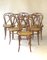 Antique Bentwood Engelstuhl Dining Chairs from Fischel, Set of 6, Image 6