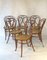 Antique Bentwood Engelstuhl Dining Chairs from Fischel, Set of 6 5