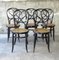 Antique Bohemian Bentwood Dining Chairs from Fischel, Set of 5, Image 1