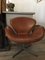 Cognac Leather Model 3320 Swan Lounge Chair by Arne Jacobsen for Fritz Hansen, 1998 6