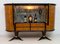 Italian Mahogany and Burr Walnut Sideboard / Bar from La Permanente Mobili Cantù, 1950s 7