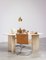 Oval Travertine Architectural Dining Table, 1970s 10