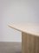 Oval Travertine Architectural Dining Table, 1970s 3