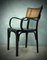 Jugendstil Stuhl aus Schwarzem Holz & Wiener Stroh, 1910er 6