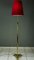 Lampada da terra regolabile con paralume in stoffa, anni '50, Immagine 3