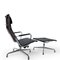 Eames Alu Group EA124 & EA125 Lounge Chair & Ottoman by Charles & Ray Eames for Vitra, 1980s, Set of 2, Image 3