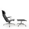 Eames Alu Group EA124 & EA125 Lounge Chair & Ottoman by Charles & Ray Eames for Vitra, 1980s, Set of 2 5