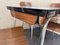 Set da pranzo e sedie in legno di formica giallo chiaro e marrone, anni '50, set di 5, Immagine 16