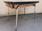 Set da pranzo e sedie in legno di formica giallo chiaro e marrone, anni '50, set di 5, Immagine 5