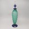 Green and Blue Flasche aus Murano Glas von Michielotto, 1970er 2