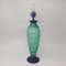Green and Blue Flasche aus Murano Glas von Michielotto, 1970er 1