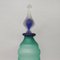 Botella en verde y azul de cristal de Murano de Michielotto, años 70, Imagen 5
