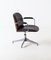 Leather & Mahogany Swivel Chair by Ico Luisa Parisi for MIM Roma, 1960s 7