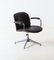 Leather & Mahogany Swivel Chair by Ico Luisa Parisi for MIM Roma, 1960s 4