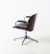 Leather & Mahogany Swivel Chair by Ico Luisa Parisi for MIM Roma, 1960s, Image 8