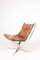 Chaise Falcon en Cuir Patiné par Sigurd Ressell pour Vante Lenestolfabrikk, 1960s 4