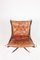 Patinierter Leder Falcon Chair von Sigurd Ressell für Vante Lenestolfabrikk, 1960er 8