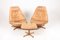 Danish Patinated Leather Lounge Chairs by Madsen & Schübel, 1960s, Set of 3 1