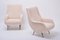 Italian Aldo Morbelli Style Beige Faux Teddy Fur Lounge Chairs, 1950s, Set of 2 3