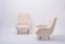 Italian Aldo Morbelli Style Beige Faux Teddy Fur Lounge Chairs, 1950s, Set of 2, Image 10