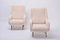 Fauteuils Style Aldo Morbelli Style Beige en Faux Teddy, Italie, 1950s, Set de 2 2