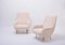 Italian Aldo Morbelli Style Beige Faux Teddy Fur Lounge Chairs, 1950s, Set of 2, Image 5