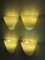 Italian Murano Glass Sconces from Leucos, 1970s, Set of 4 2