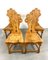 Antique Swedish Wooden Dining Chairs, 20th Century, Set of 4 1