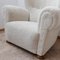 Large Mid-Century Danish Sheepskin Teddy Armchair 7