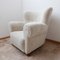 Large Mid-Century Danish Sheepskin Teddy Armchair, Image 12