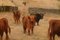 Artista britannico, XIX secolo, olio su tela, Highland Cattle, Scozia, fine XIX secolo, Immagine 3